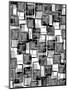 Monochrome Squares-Louisa Hereford-Mounted Giclee Print