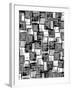 Monochrome Squares-Louisa Hereford-Framed Giclee Print