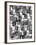 Monochrome Squares-Louisa Hereford-Framed Giclee Print