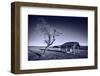 Monochrome Toned Image of Old Wooden Shelter-Xilius-Framed Photographic Print