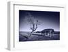 Monochrome Toned Image of Old Wooden Shelter-Xilius-Framed Photographic Print