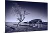Monochrome Toned Image of Old Wooden Shelter-Xilius-Mounted Photographic Print