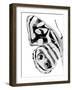 Monochrome Wings III-Annie Warren-Framed Art Print