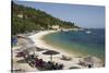 Monodendri beach, Paxos, Ionian Islands, Greek Islands, Greece, Europe-Stuart Black-Stretched Canvas