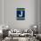 Monogram - Game Day - Blue and Green - J-Lantern Press-Art Print displayed on a wall