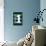 Monogram - Game Day - Blue and Green - Number 1-Lantern Press-Framed Stretched Canvas displayed on a wall