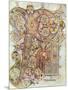 Monogram Page from the Book of Kells Christi Auteum Generatio, C800-null-Mounted Giclee Print