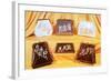 Monogrammed Purses-null-Framed Art Print