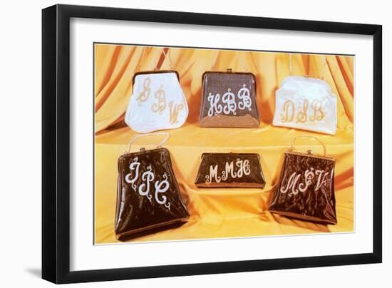 Monogrammed Purses-null-Framed Art Print