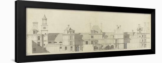 Monographie du palais de Fontainebleau : Cour du cheval blanc-Rodolphe Pfnor-Framed Giclee Print