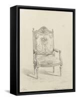 Monographie du palais de Fontainebleau : Fauteuil tapisserie-Rodolphe Pfnor-Framed Stretched Canvas