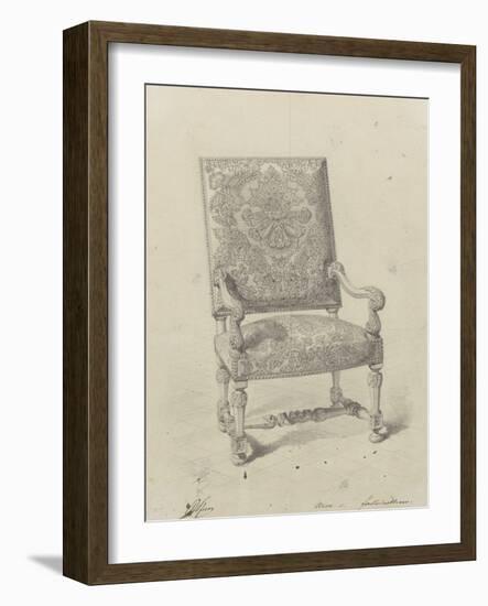 Monographie du palais de Fontainebleau : Fauteuil tapisserie-Rodolphe Pfnor-Framed Giclee Print