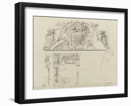 Monographie du palais de Fontainebleau : Grand vestibule-Rodolphe Pfnor-Framed Giclee Print