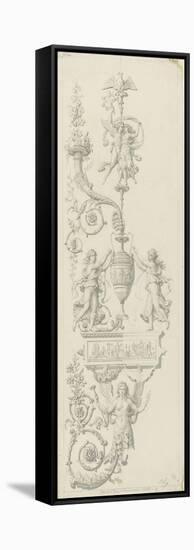 Monographie du palais de Fontainebleau : Salon des jeux de la Reine-Rodolphe Pfnor-Framed Stretched Canvas