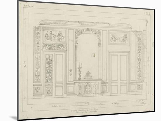 Monographie du palais de Fontainebleau : Salon des jeux de la Reine-Rodolphe Pfnor-Mounted Giclee Print