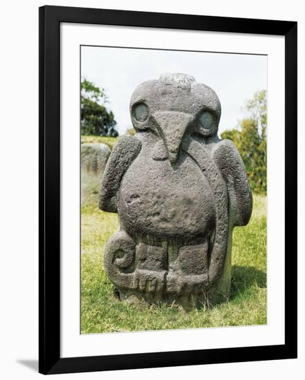 Monolith in Shape of Eagle Holding Snake in its Beak and Claws from Mesita B-null-Framed Giclee Print