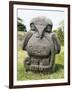 Monolith in Shape of Eagle Holding Snake in its Beak and Claws from Mesita B-null-Framed Giclee Print