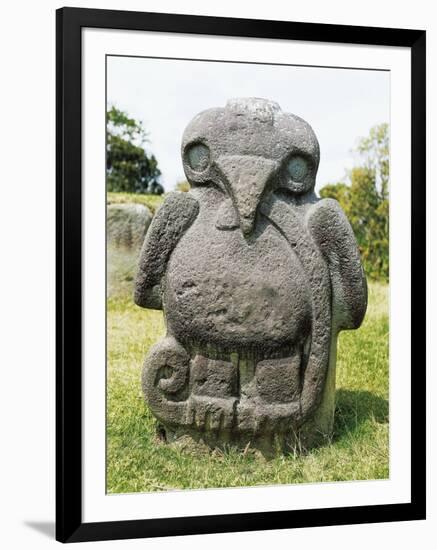 Monolith in Shape of Eagle Holding Snake in its Beak and Claws from Mesita B-null-Framed Giclee Print