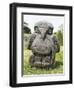 Monolith in Shape of Eagle Holding Snake in its Beak and Claws from Mesita B-null-Framed Giclee Print