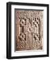 Monolith of Hatuncolla, Detail with Relief Depicting Geometric Pattern, Peru, Pucara Culture-null-Framed Giclee Print