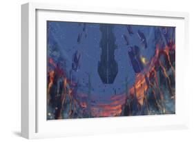 Monolith Terminal-Seerlight-Framed Giclee Print