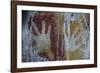 Monolithic Cave Paintings in Raja Ampat, West Papua, Indonesia, New Guinea, Southeast Asia, Asia-James Morgan-Framed Photographic Print