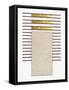 Monolithic Gold I-Alonzo Saunders-Framed Stretched Canvas