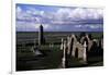 Monolithic High Crosses and O'Rourke's Tower in Monastic Complex on Banks of River Shannon-null-Framed Giclee Print