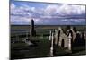 Monolithic High Crosses and O'Rourke's Tower in Monastic Complex on Banks of River Shannon-null-Mounted Giclee Print