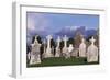 Monolithic High Crosses and O'Rourke's Tower in Monastic Complex on Banks of River Shannon-null-Framed Giclee Print