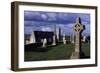 Monolithic High Crosses in Monastic Complex on Banks of River Shannon, Clonmacnoise, Ireland-null-Framed Giclee Print