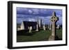 Monolithic High Crosses in Monastic Complex on Banks of River Shannon, Clonmacnoise, Ireland-null-Framed Giclee Print