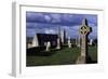 Monolithic High Crosses in Monastic Complex on Banks of River Shannon, Clonmacnoise, Ireland-null-Framed Giclee Print