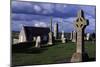 Monolithic High Crosses in Monastic Complex on Banks of River Shannon, Clonmacnoise, Ireland-null-Mounted Giclee Print