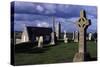 Monolithic High Crosses in Monastic Complex on Banks of River Shannon, Clonmacnoise, Ireland-null-Stretched Canvas