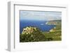 Monolithos Castle and Aegean Sea, Rhodes, Dodecanese, Aegean Sea, Greek Islands, Greece, Europe-Jochen Schlenker-Framed Photographic Print