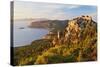 Monolithos Castle and Aegean Sea, Rhodes, Dodecanese, Greek Islands, Greece, Europe-Jochen Schlenker-Stretched Canvas
