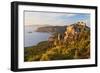 Monolithos Castle and Aegean Sea, Rhodes, Dodecanese, Greek Islands, Greece, Europe-Jochen Schlenker-Framed Photographic Print