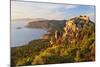 Monolithos Castle and Aegean Sea, Rhodes, Dodecanese, Greek Islands, Greece, Europe-Jochen Schlenker-Mounted Photographic Print