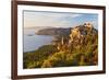 Monolithos Castle and Aegean Sea, Rhodes, Dodecanese, Greek Islands, Greece, Europe-Jochen Schlenker-Framed Photographic Print