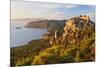 Monolithos Castle and Aegean Sea, Rhodes, Dodecanese, Greek Islands, Greece, Europe-Jochen Schlenker-Mounted Photographic Print