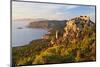 Monolithos Castle and Aegean Sea, Rhodes, Dodecanese, Greek Islands, Greece, Europe-Jochen Schlenker-Mounted Photographic Print