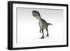 Monolophosaurus Dinosaur, White Background-null-Framed Art Print