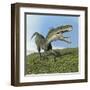 Monolophosaurus Dinosaur-null-Framed Art Print