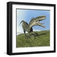 Monolophosaurus Dinosaur-null-Framed Art Print