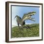 Monolophosaurus Dinosaur-null-Framed Art Print