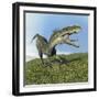 Monolophosaurus Dinosaur-null-Framed Art Print