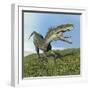 Monolophosaurus Dinosaur-null-Framed Art Print