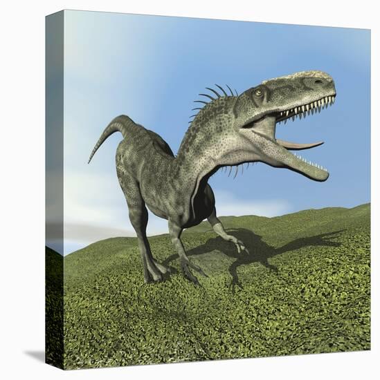 Monolophosaurus Dinosaur-null-Stretched Canvas