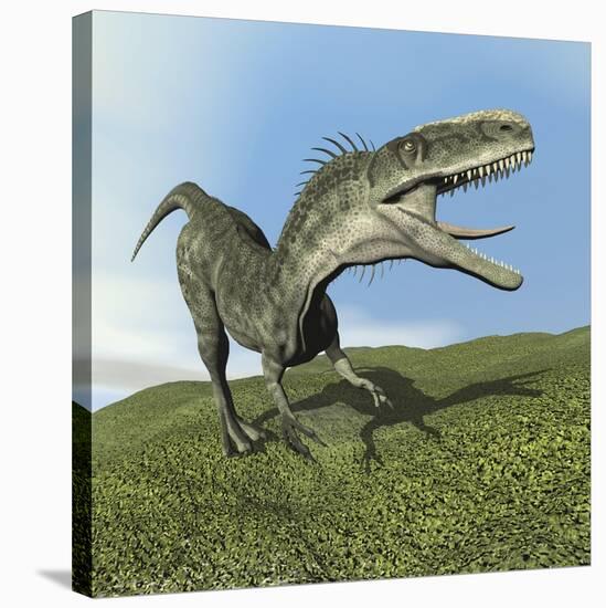 Monolophosaurus Dinosaur-null-Stretched Canvas